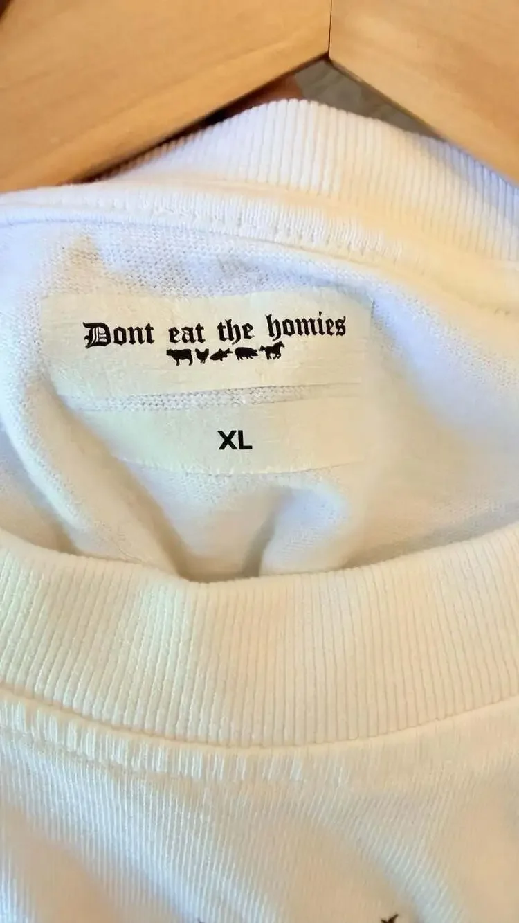 Dont Eat The Homies Flower Tee White Size XL - Picture 6 of 6